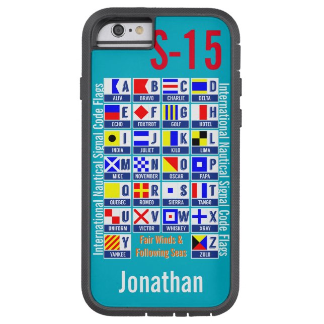 Nautische Flaggen Case-Mate iPhone Hülle (Rückseite)