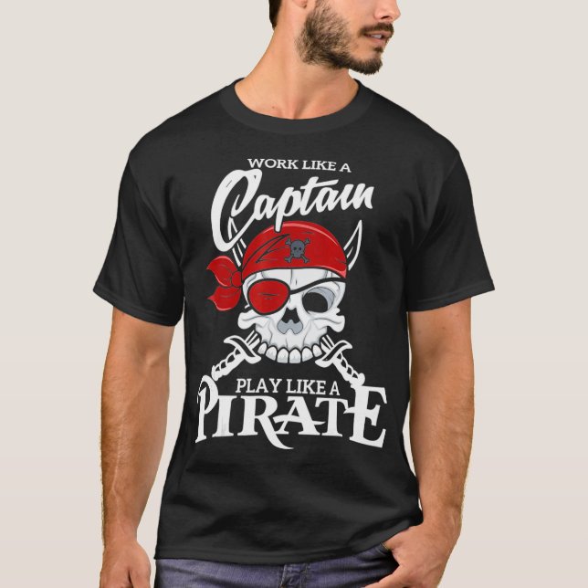 Nautische Geschenke funktionieren wie ein Captain, T-Shirt (Vorderseite)
