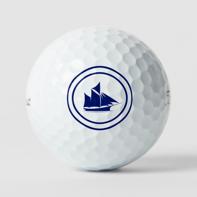 Nautische Golfbälle für Tee Time (Vorderseite)