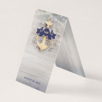 Nautische Hochzeit mit Gold Anchor | Zusätzliche K