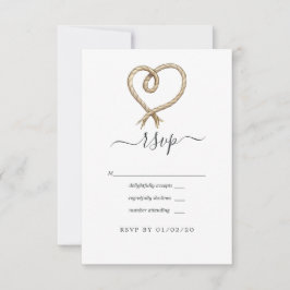 Nautische Hochzeit RSVP Karte