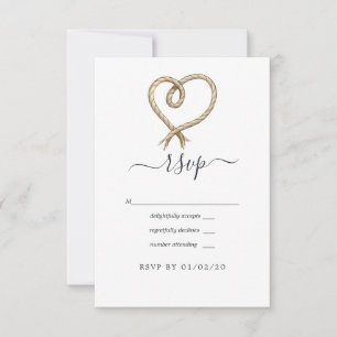Nautische Hochzeit RSVP Karte