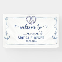 Nautische Hochzeitsdusche Anker Begrüßung Banner