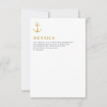 Nautische Hochzeitskarte