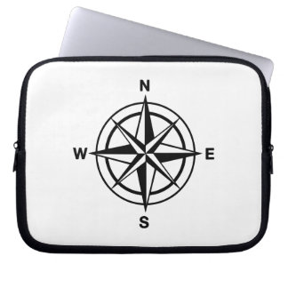 Nautische Kompass-Rose Laptopschutzhülle