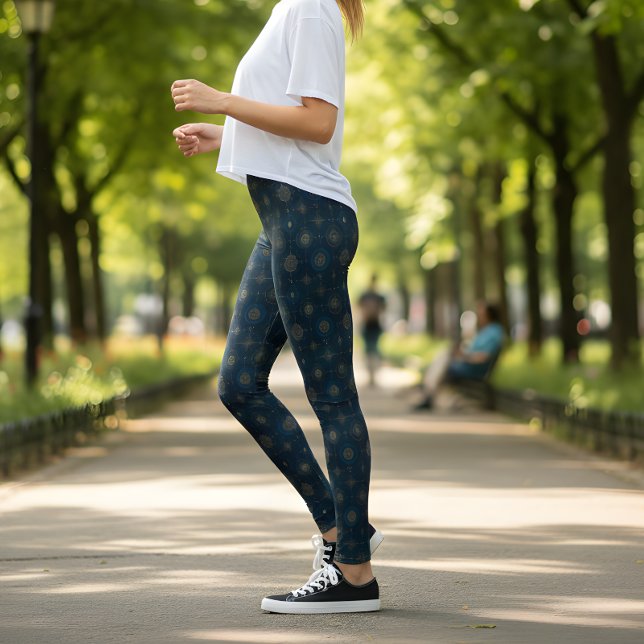 Nautische Kompassrose Leggings (Von Creator hochgeladen)