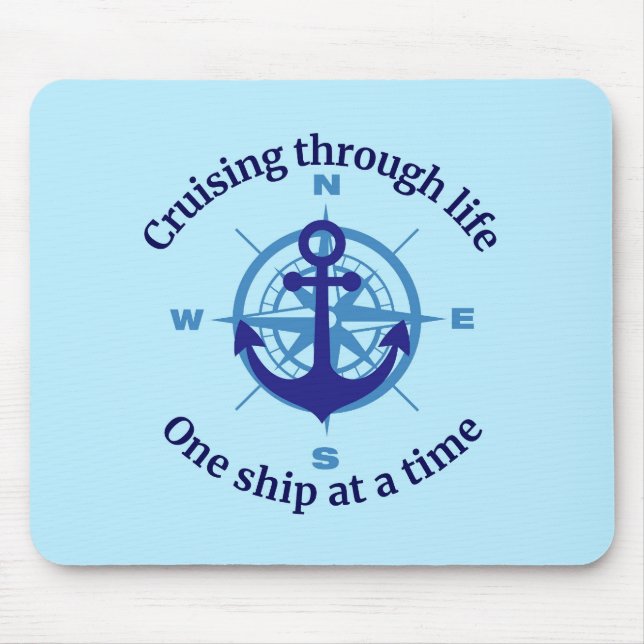 Nautische Kreuzfahrt Mousepad (Vorne)