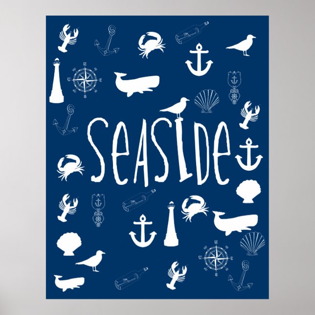 Nautische Küste Poster (Vorne)