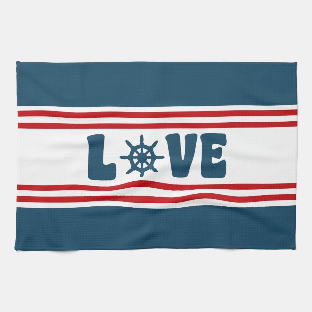 nautische Liebe Küchentuch (Horizontal)