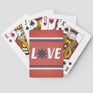 nautische Liebe Spielkarten