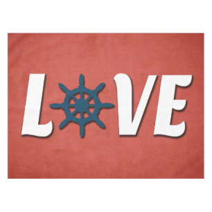 nautische Liebe Tischdecke