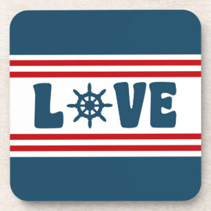 nautische Liebe Untersetzer
