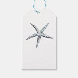 Nautische Marine und Pastel Light Blue Ocean Starf Geschenkanhänger