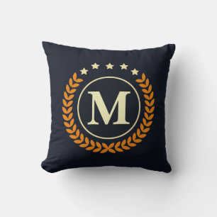 Nautische Monogramm Kissen