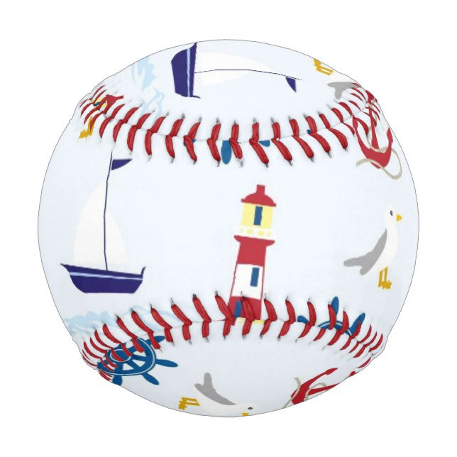 Nautische Muster Baseball (Vorderseite)