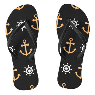 Nautische Muster Flip Flops