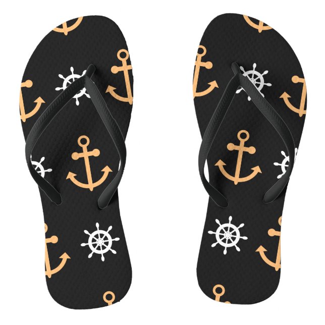 Nautische Muster Flip Flops (Fußbett)