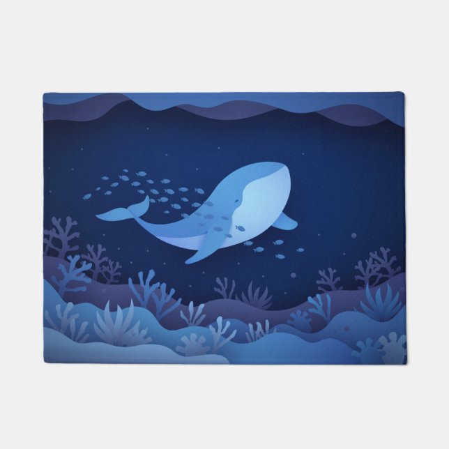 Nautische Mustertür Fußmatte (Vorderseite)