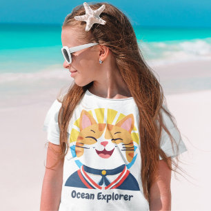 Nautische Niedliche Katzen Geschenke für Bootseign T-Shirt