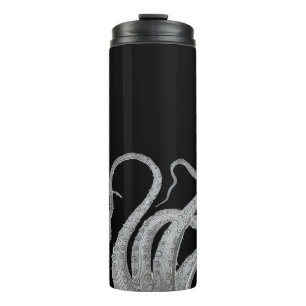 Nautische Oktopus-Tentakel Vintage-Kraken Steampun Thermosbecher