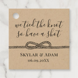 Nautische Pfeife des Knotens, eine Shot-Hochzeit h Geschenkanhänger