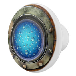 Nautische Porthole-Schubknöpfe Keramikknauf