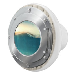 Nautische Porthole-Schubknöpfe Keramikknauf