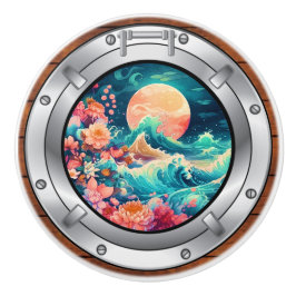 Nautische Porthole-Schubknöpfe Keramikknauf
