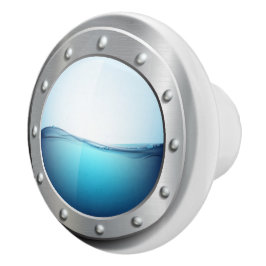 Nautische Porthole-Schubknöpfe Keramikknauf