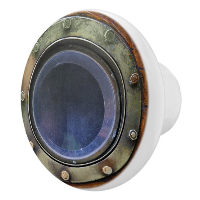 Nautische Porthole-Schubknöpfe Keramikknauf (Rechts)