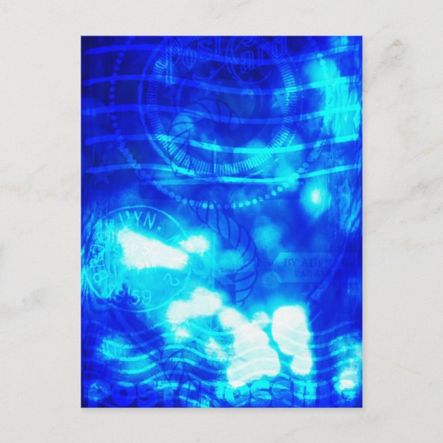 Nautische Postüberquerung Postkarte (Vorderseite)