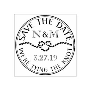 Nautische Save the Date benutzerdefinierte Briefma Gummistempel