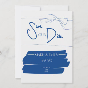 Nautische Save-the-Date-Hochzeitseinladung Einladung
