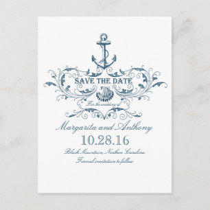 nautische Save the Date Postkarten