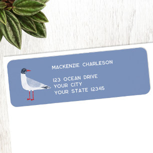 Nautische Seagull Personalisierte Rücksendeadresse