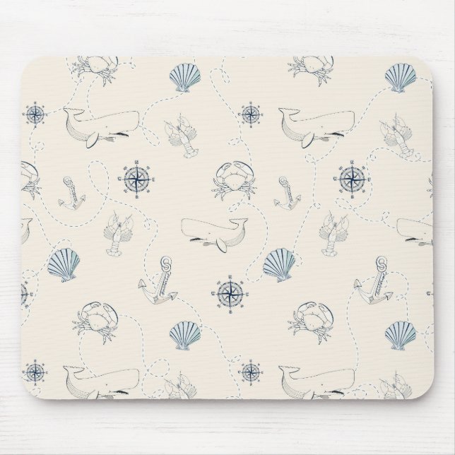 Nautische See Mousepad (Vorne)