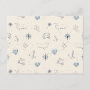 Nautische See Postkarte