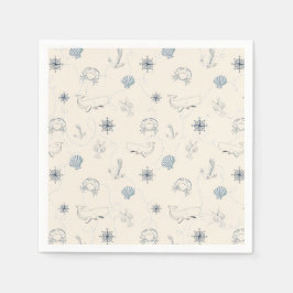 Nautische See Serviette