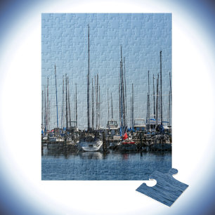 Nautische Segelboote in Marina Fotografic Puzzle