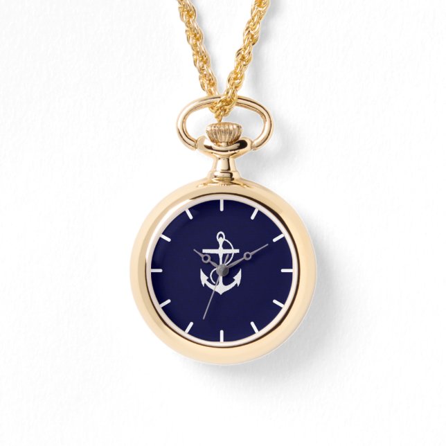 Nautische Single-Ankereigenschaft Armbanduhr (Vorderseite)