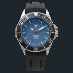 Nautische Sternenuhr mit dem Namen des Schiffskapi Armbanduhr<br><div class="desc">Nautic Sternenuhr mit dem Namen des Schiffskapitän. Navy Uhr mit Segelsymbol und Nummernscheibe. Coole Geschenkidee für Männer. Design der Beobachtung des maritimen Sports Große Weihnachtsgeschenke oder Geburtstagsgeschenk für Segler,  Skipper,  Bootsführer,  Fischer,  Papa,  Ehemann,  Onkel,  Opa etc. 10m WR so kann auch beim Schwimmen verwendet werden.</div>