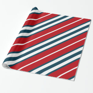 Nautische Streifen Geschenkpapier