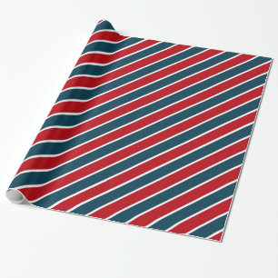 Nautische Streifen Geschenkpapier