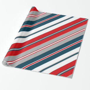 Nautische Streifen Geschenkpapier
