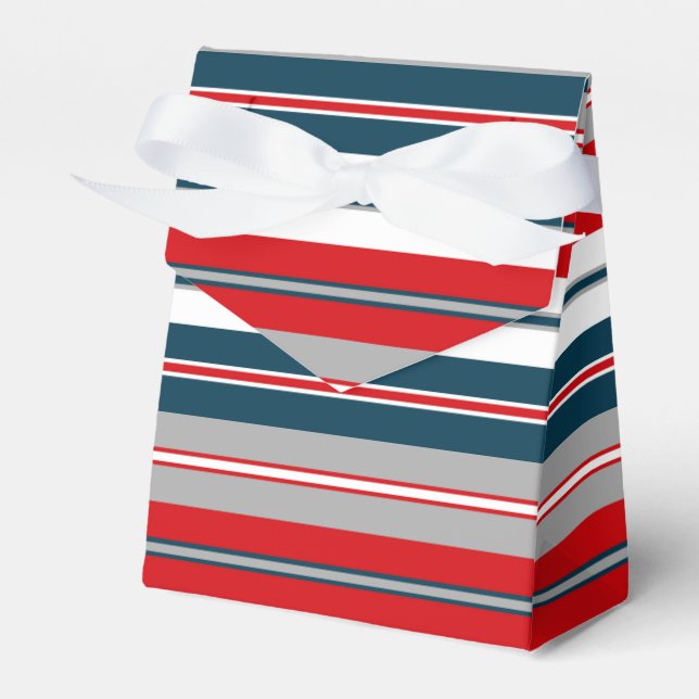 Nautische Streifen Geschenkschachtel (Vorderseite)