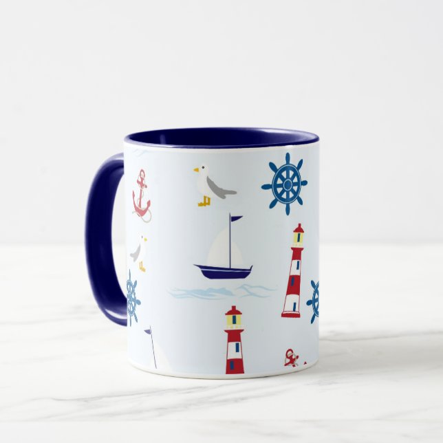Nautische Tasse (Vorderseite Links)