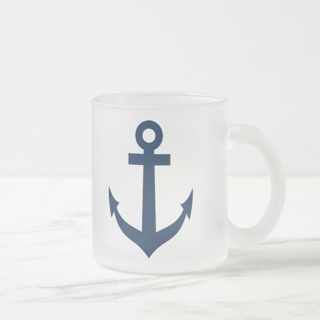 Nautische Tasse mit Schiffsanker-Symbol (Rechts)