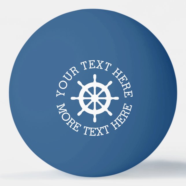 Nautische Tischtennis-Tischtennisbälle Tischtennisball (Vorderseite)