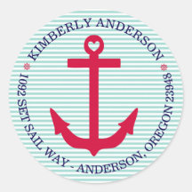Nautische Umschlag Aufkleber - Anker Aweigh!
