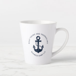 Nautische Unternehmensgeschäfts-Marineblau-Anker i Milchtasse